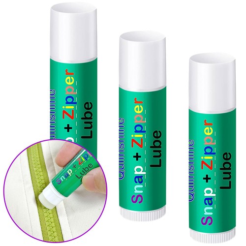 Pack zipper wax - and, snap