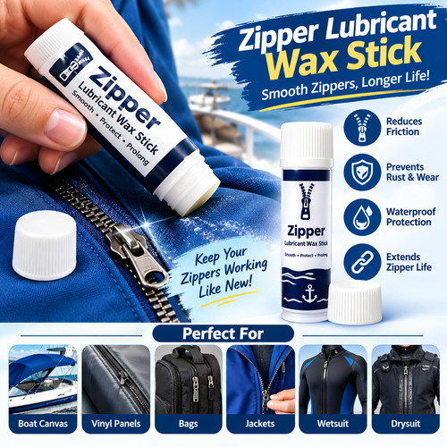 Zipper lubricant wax stick - wax,